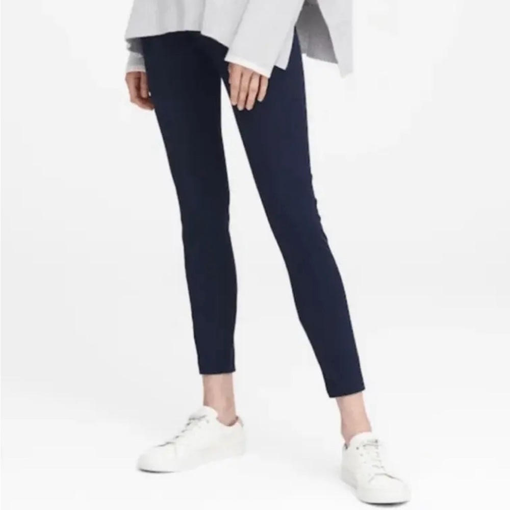 Banana Republic Factory Petite Dark Blue Devon Legging Pants